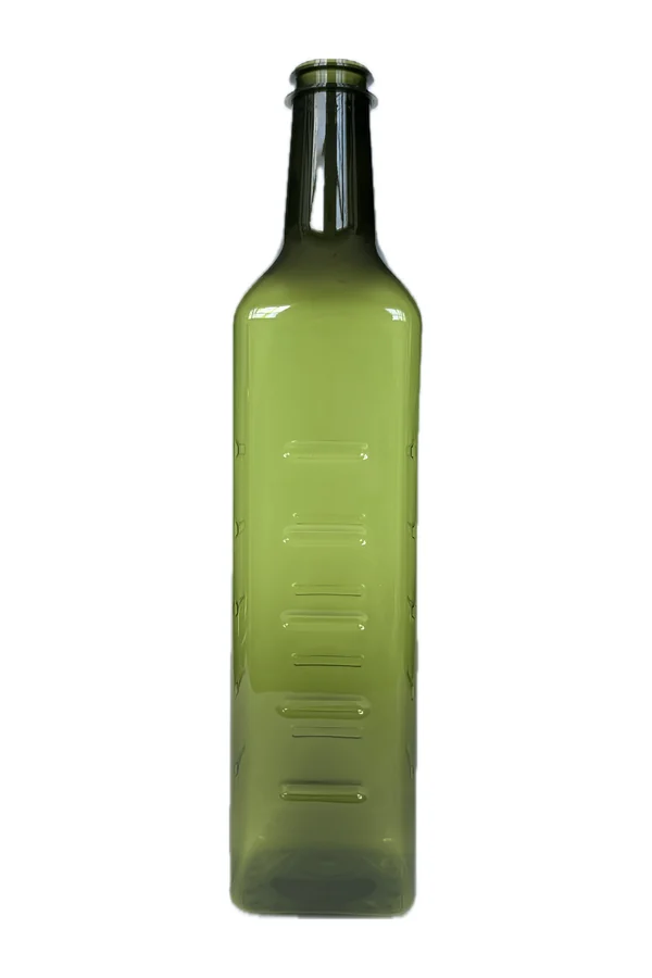 MARKA 750 ml PET bottle, olive green, without cap · actual photo