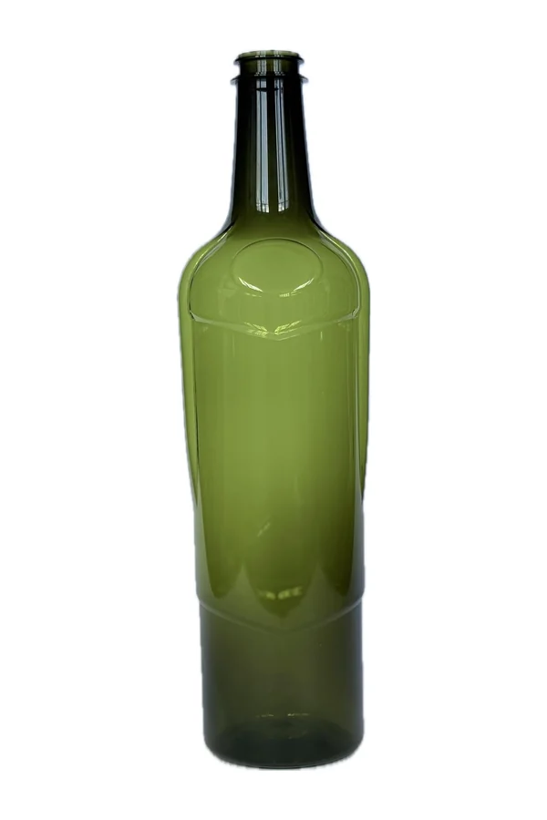 VERKA 750 ml PET bottle, olive green, without cap · actual photo